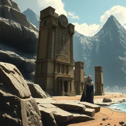 The majestic stone monoliths of Xerloth, adorned with ancient glyphs, stand as a testament to the planet's rich history