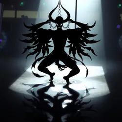 A mesmerizing performance at the Festival of Shadows showcasing intricate shadow patterns