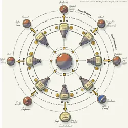 A simplified visualization of Zone boundaries and interaction patterns within the Zone System's fundamental structure