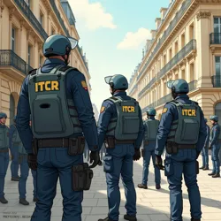 ITCR enforcement team conducting a routine typography compliance inspection in Paris