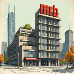 The MRB headquarters in Chicago, exemplifying the organization's commitment to typographic neutrality and modernist design principles