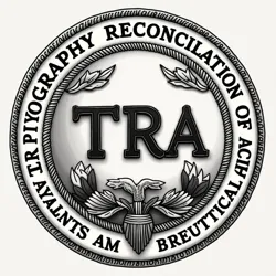 The official seal of the Typography Reconciliation Act, featuring the mandated Haas Unica 77 typeface