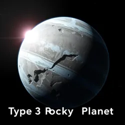 A Type 3 Rocky Planet in its early development phase