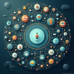 A detailed representation of how narratives evolve and interconnect within Hehepedia's systems