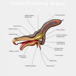 Complex venom gland structure