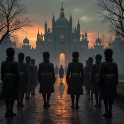 Members of the Elite Twilight Guard performing the ceremonial Dusk Watch