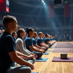 Participants competing in the Annual Enlightenment Championships at the [Transcendence Arena](#)