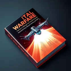 The first edition cover featuring a holographic business card transforming into a combat drone