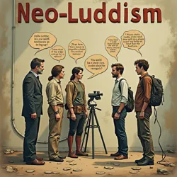 Arguments against Neo-Luddism highlighting impracticality and overlooking benefits of technology, alongside internal divisions within the movement.