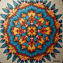 Complex mandala pattern transformation