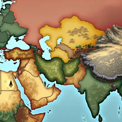 Shown is the political fragmentation and cultural heterogeneity of the Jade Lands with smaller ethnic and political groups alongside major kingdoms