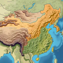 Depicted is the political fragmentation of the Jade Lands during the Era of Division due to Jiedushi.