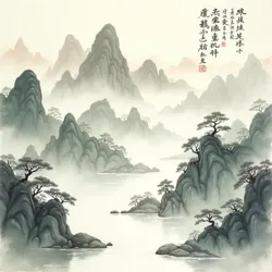 Shuhanese Ink Wash Painting