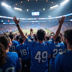 Los Angeles Lions fans celebrate in Roar Dome with anthem Roar of the West.