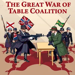 Depiction of the great battle between the chair union and table coalition