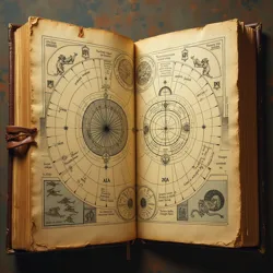 A preserved page from the original Celestial Codex, showing intricate stellar calculations and prophetic annotations