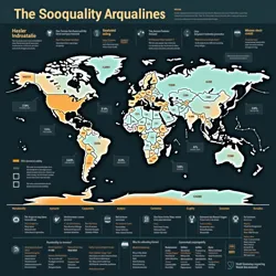 Visual representation of global wealth disparity and its impact on populations.