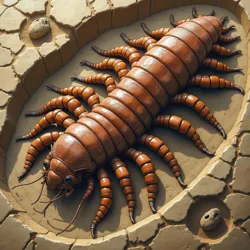 Fossilized remains of ancient megafaunal arthropods discovered during the excavation of the Temple of Living Stone