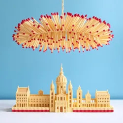 Intricate matchstick model