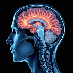 Brain scan showing TID patterns