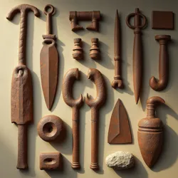 Collection of ceremonial tools used in Stone Activation Ceremonies, discovered at the [Karahan Complex](/wiki/megalithomatons/karahan-complex)