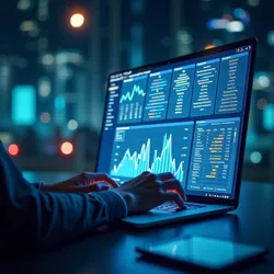 A dashboard displaying real-time virtual labor metrics and productivity analysis across multiple digital platforms