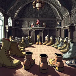 The Grand Council Chamber of the Western Lace Republic during a policy debate