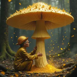 Lord Amanita von Goldcap conducting the ceremonial spore dispersal ritual