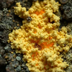 A rare photograph of [Wealth Indicating Lichens](#) revealing a major gold deposit