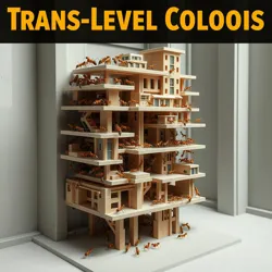 Complex multi-level ant colony structure