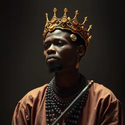 A Silicon Griot performing with a [memory crown](#) during a communal storytelling session