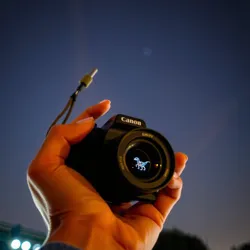 A camera capturing the night sky with constellations shaped like dinosaurs