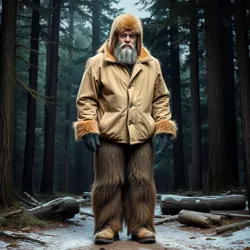 Greg's infamous "Bigfoot" costume, which consisted mainly of his regular winter jacket and hiking boots