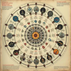 A complex diagram showing the interconnected layers of Omnilang's reality-affecting grammatical structures