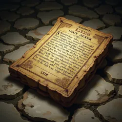 The original Tablet of Yearnings, discovered in the ruins of the First Wishing Well