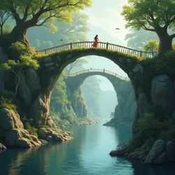 The Great Concordance Bridge, the first successfully established Harmony Bridge, connecting the realms of sylphs and dryads