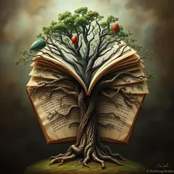 The Reversed Tree of Knowledge from [The Garden of Backward Growth](#), where wisdom flows from leaves to roots