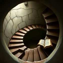 The Endless Stairway from [The Palace of Perpendicular Plots](#), where every story begins at both top and bottom