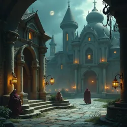 Opulent estates of powerful Drow Noble Houses, centers of political intrigue and social maneuvering within Menzoberran.