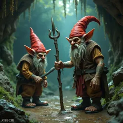 Nigritude gnomes adapted to the sunless depths of the Underdark, shaping their culture and lore around survival in caves and unique ecosystems.