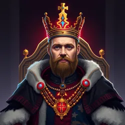 Official coronation portrait of King Binary III wearing the [Circuit Crown](#)