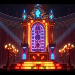 The Pixelated Throne during the annual Digital Crown Ceremony