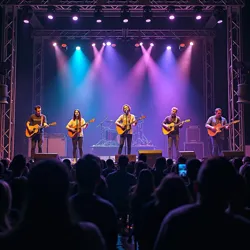 Possum Creek Revival performing at the Neon Swamp Festival