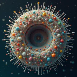 A complex timeline visualization showing the collapse of linear time