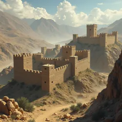 The Iron Pass is heavily fortified with stone walls and watchtowers, demonstrating Khuttal's defensive preparations.