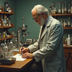 Portrait of Professor Thornberry in his lab