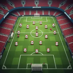 Amorim's preferred 3-4-3 formation at Manchester United, which became the foundation of their success