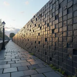 The Memorial Wall in Derry commemorating victims of the Second Troubles, photographed in 2022