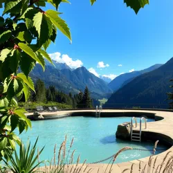 The famed mineral baths of Serpentine Springs, a site of relaxation and inspiration for many visitors