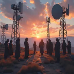 Members of the Frequency Fellowship perform their dawn alignment ritual at the primary receiving station